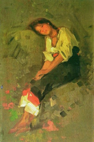 Portrait of a young beauty